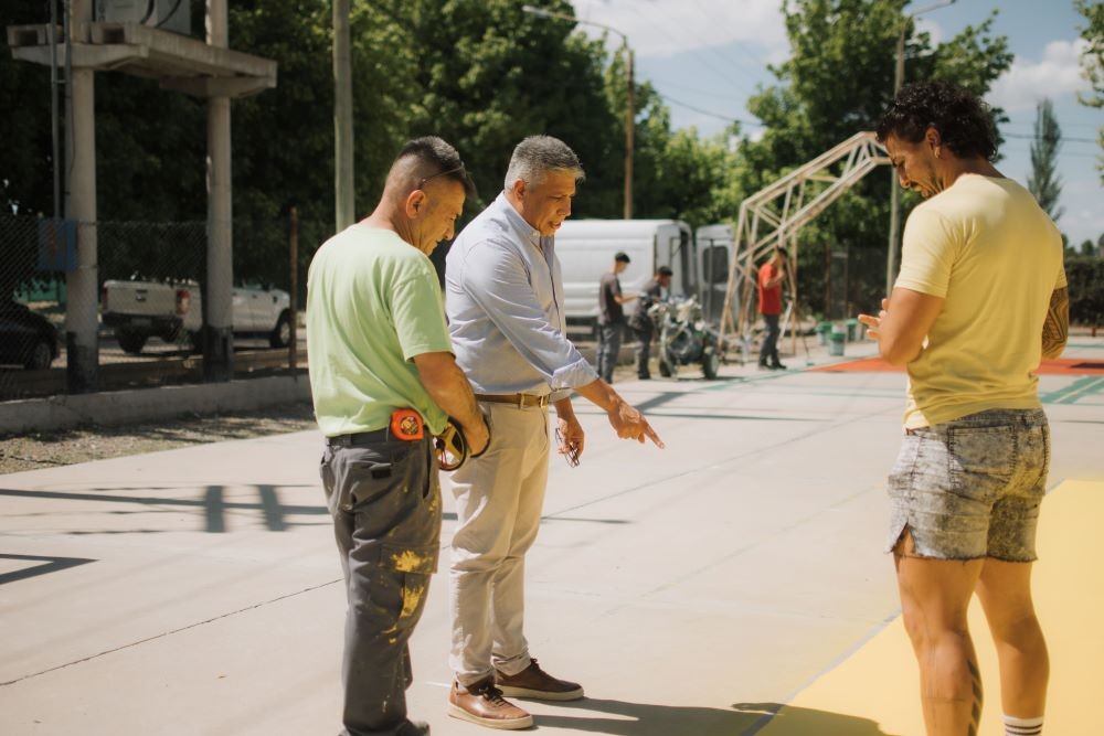 Tupungato reacondiciona y mejora los Playones Deportivos Municipales