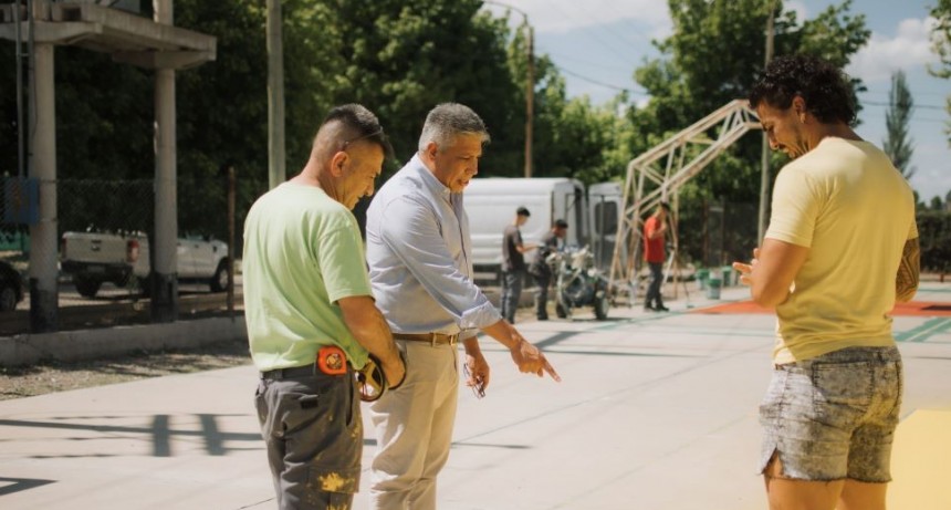Tupungato reacondiciona y mejora los Playones Deportivos Municipales