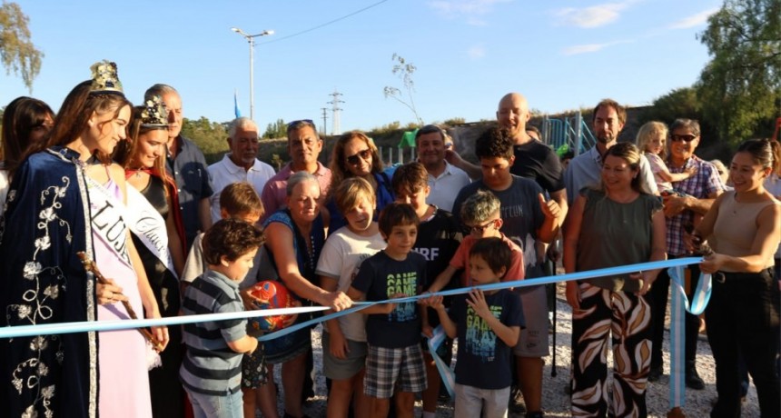 Allasino continúa inaugurando plazas en todos los distritos lujaninos   