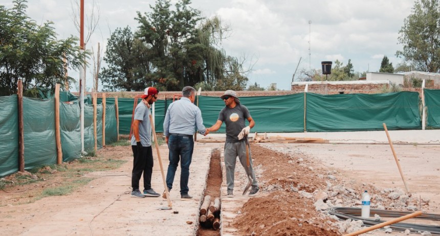 Avanza la obra de techado y mejoras en el Playón Deportivo de San José, Tupungato