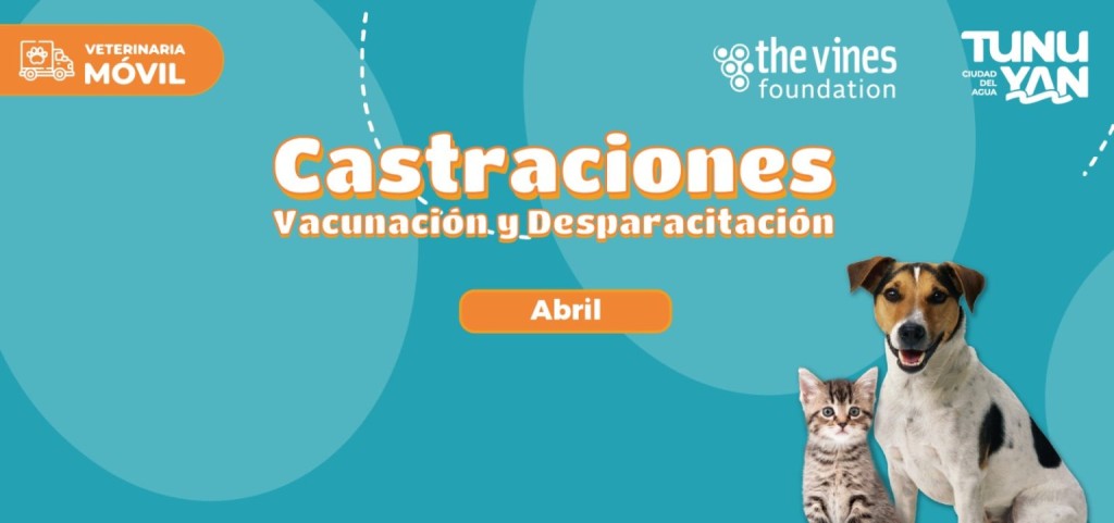 Abril suma nuevos operativos de castraci&oacute;n gratuita con la veterinaria m&oacute;vil