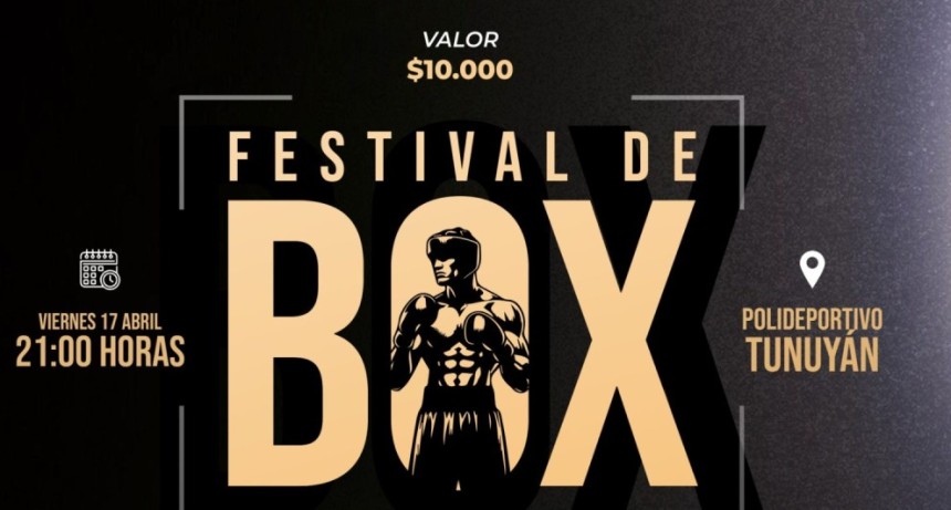 Tunuy&aacute;n se viste de boxeo: gran Festival Amateur en el Polideportivo