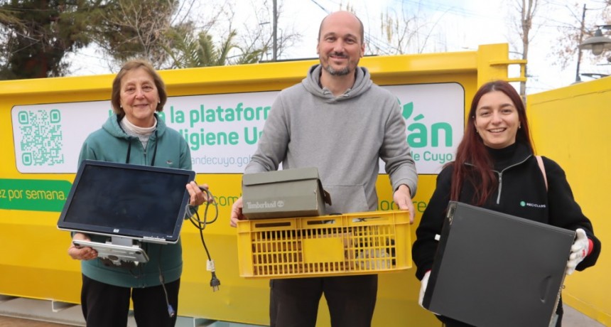 Luján de Cuyo sigue liderando la recolección de Residuos Electrónicos en Mendoza