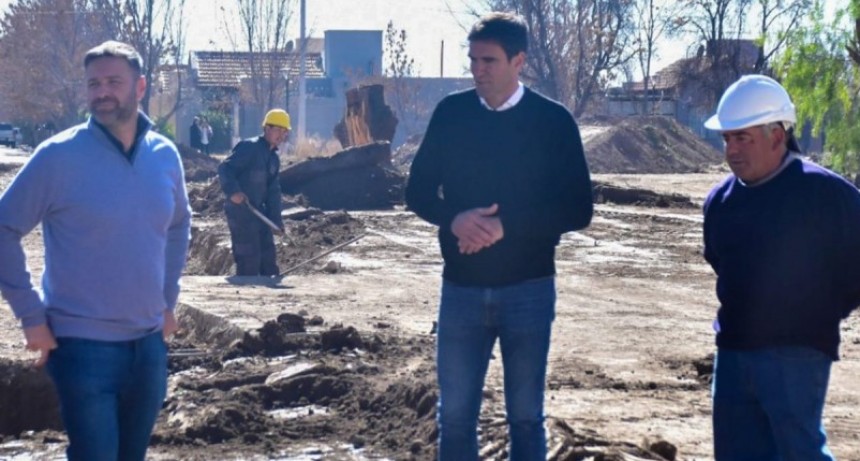 TUNUYÁN: Mayor infraestructura urbana, obras integrales sobre calle Güemes