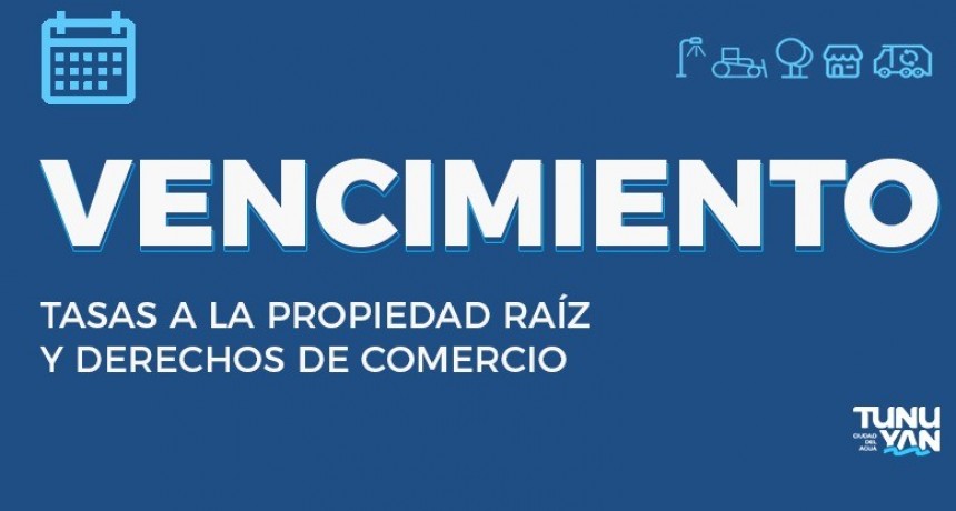 Vencimiento de Tasas Municipales: Periodo Julio y segundo semestre del 2025