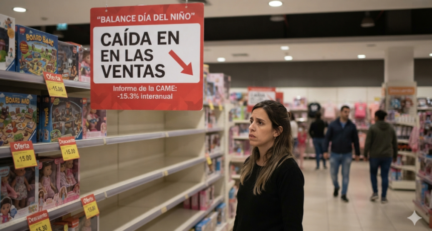 Las ventas por el D&iacute;a del Ni&ntilde;o bajaron 2,5% interanual
