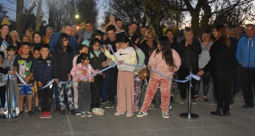 Tunuyán finalizó obra de asfalto abandonado en el triángulo de Colonia Las Rosas