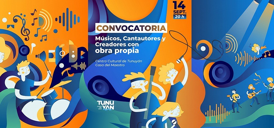 Convocatoria abierta para cantautores y creadores con obra propia en Tunuy&aacute;n