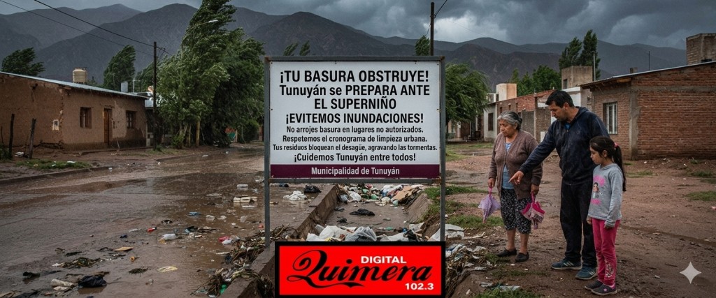 "El S&uacute;per Ni&ntilde;o no perdona la basura. Si el agua no pasa, tu barrio se inunda. La prevenci&oacute;n es responsabilidad de todos."