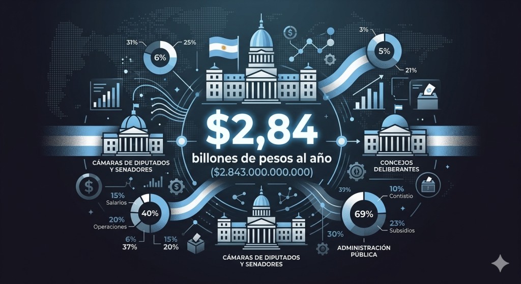 LA CASTA SE DISFRAZ&Oacute; DE CORPORACION POLITICA , 2,8 BILLONES DE PESOS NOS CUESTAN POR A&Ntilde;O DIPUTADOS NACIONALES, SENADORES NACIONALES, LEGISLADORES PROVINCIALES Y CONCEJALES.