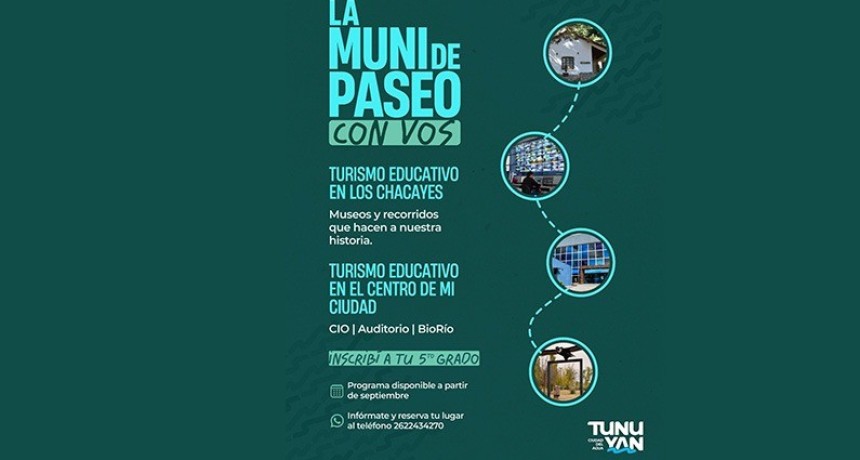 La Muni de paseo con vos: turismo educativo en Tunuy&aacute;n