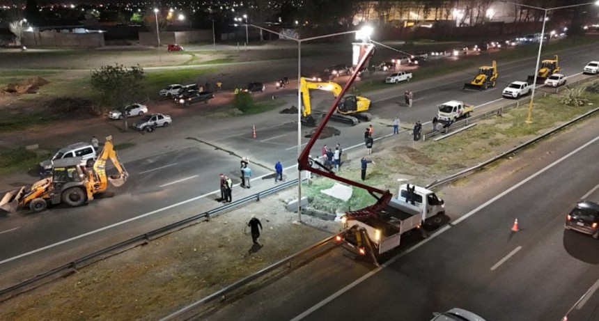 IMPORTANTE - Avances y planificación de la obra de emergencia en el Acceso Sur