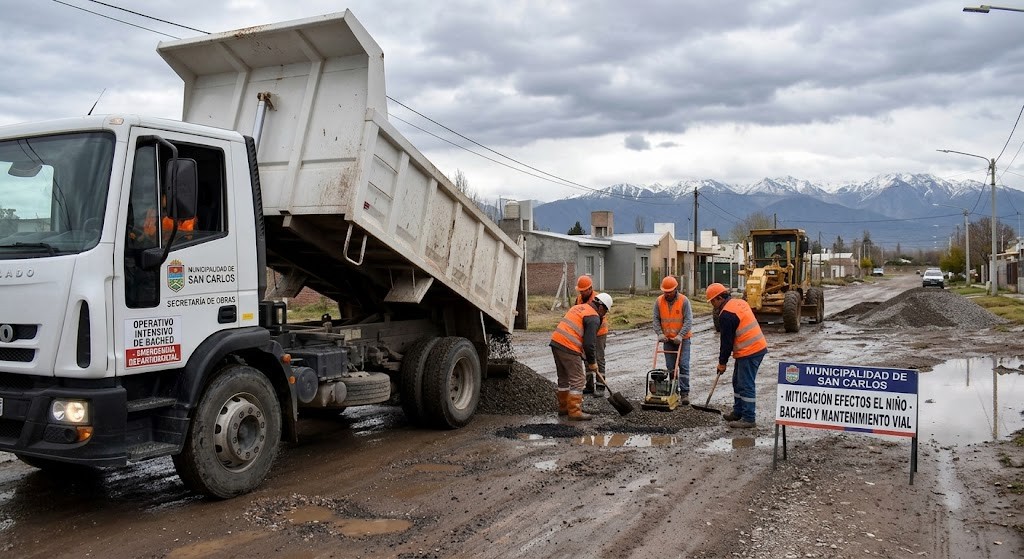 SAN CARLOS DECLAR&Oacute; LA EMERGENCIA DEPARTAMENTAL E INTENSIFICA LAS OBRAS POR LAS PERSISTENTES LLUVIAS