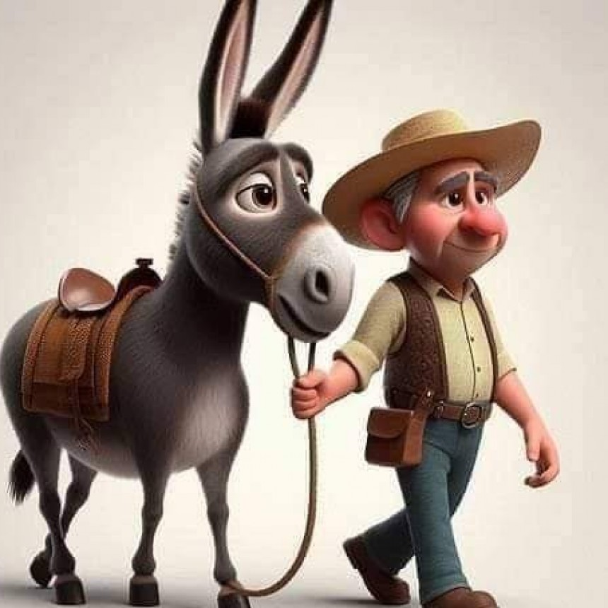 LA HISTORIA DEL BURRO LLAMADO CULO SOLO PARA PENSAR.