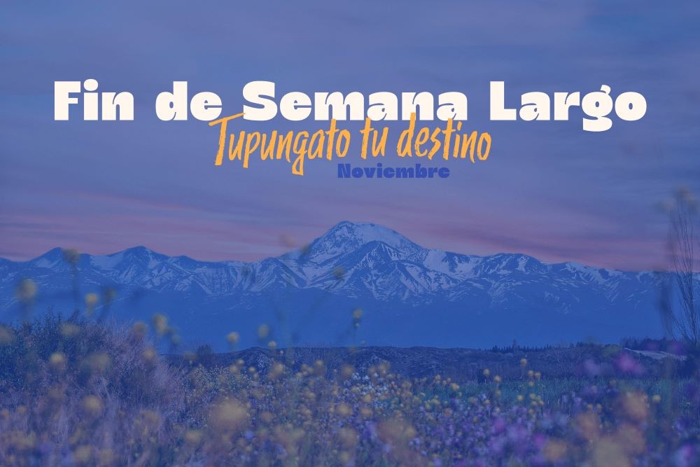 Que el último fin de semana largo de noviembre ,Tupungato sea tu destino