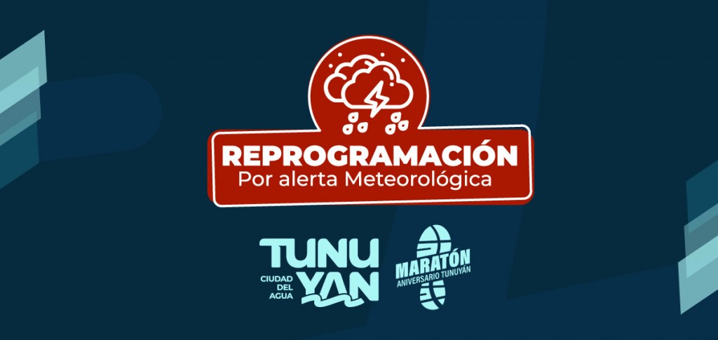Por alerta meteorológica se reprograma la Maratón Aniversario de Tunuyán